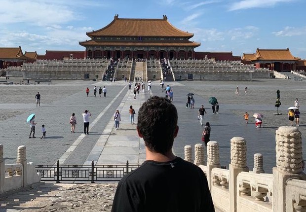 Lucas Marques, COO da startup Méliuz, em visita à China (Foto: Acervo pessoal)