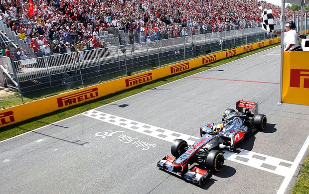 Hamilton vence GP da Canadá (Foto: AP)
