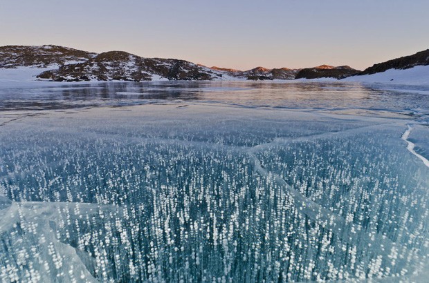 Lago congelado (Foto: /Reprodulção)