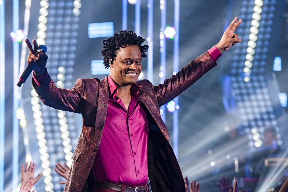 Toni Garrido apresenta o programa 'SóTocaTop', em 2019 — Foto: Divulgação/TV Globo