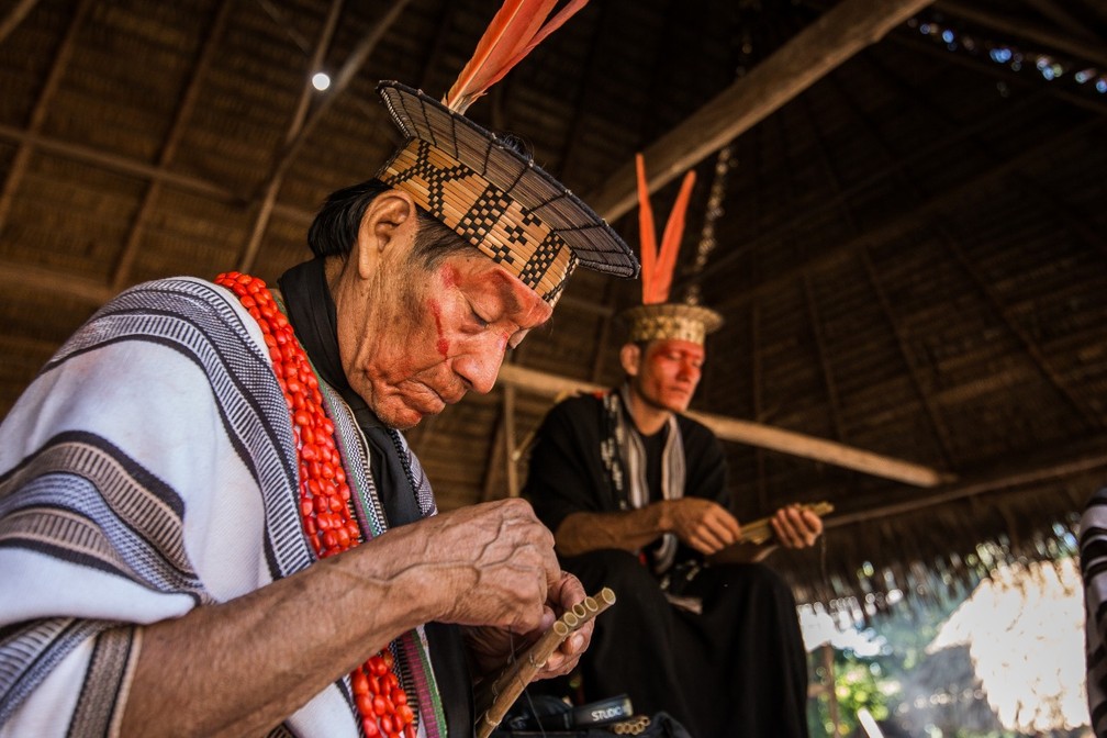 Indígenas acreditam que o site também ajuda a expandir o conhecimento sobre o povo indígena  — Foto: Arison Jardim