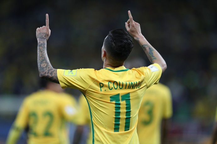 Philippe Coutinho Brasil x Paraguai (Foto: Pedro Martins / MoWA Press)