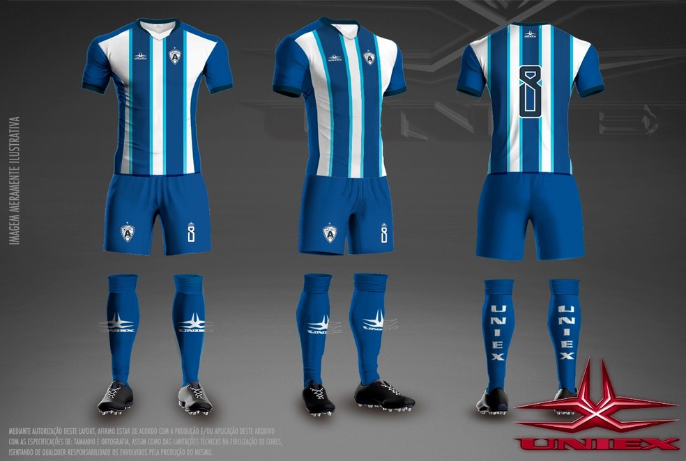 Uniforme 1 do Atlético-PB para a temporada 2018 (Foto: Divulgação / Atlético-PB)