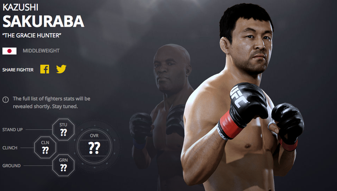 Veja lista de lutadores lendários de UFC 2 (Foto: Divulgação/EA)