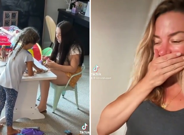 Enquanto babá canta, mãe grava voz encantadora (Foto: Reprodução/Instagram)