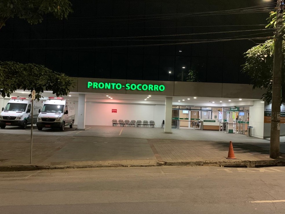 Hospital em que volante Henrique está internado em Belo Horizonte — Foto: Guilherme Macedo