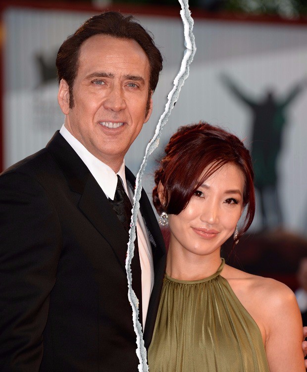 Nicolas Cage e Alice Kim (Foto: Pascal Le Segretain/Getty Images)