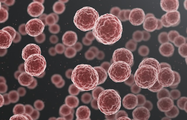 Red cancer cells background (Foto: Getty Images/iStockphoto)