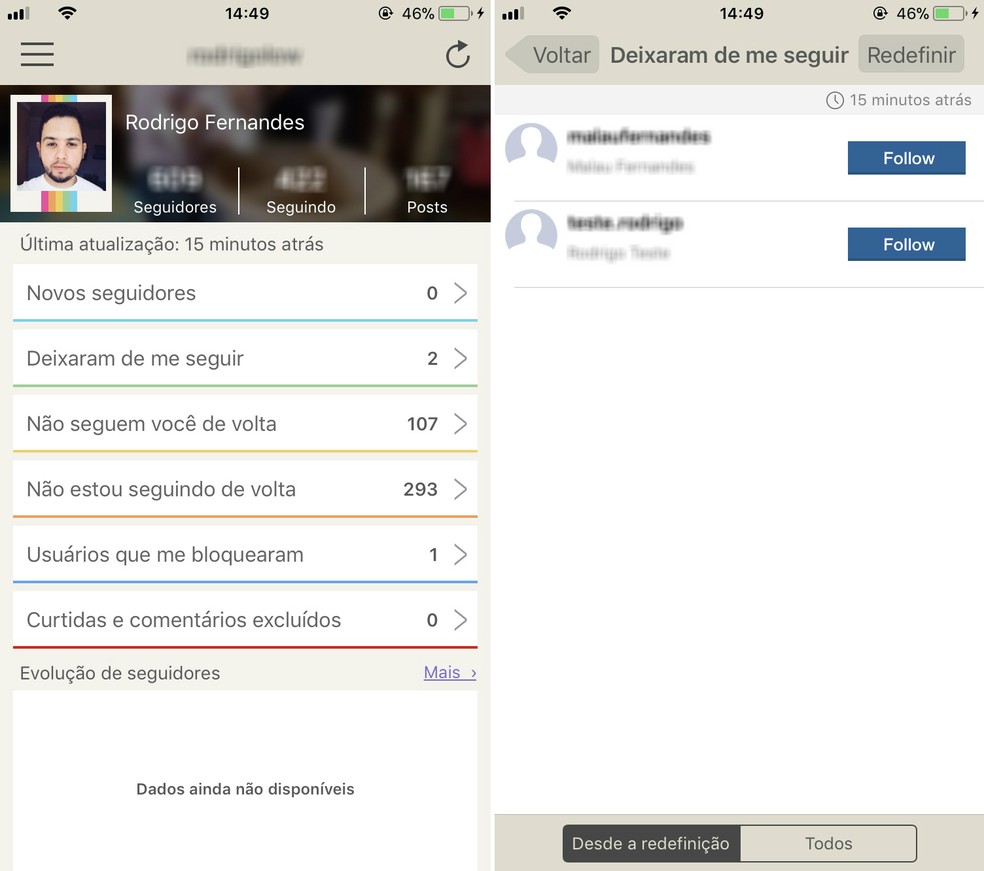Como saber quem deixou de te seguir no Instagram com cinco ... - 984 x 871 jpeg 87kB