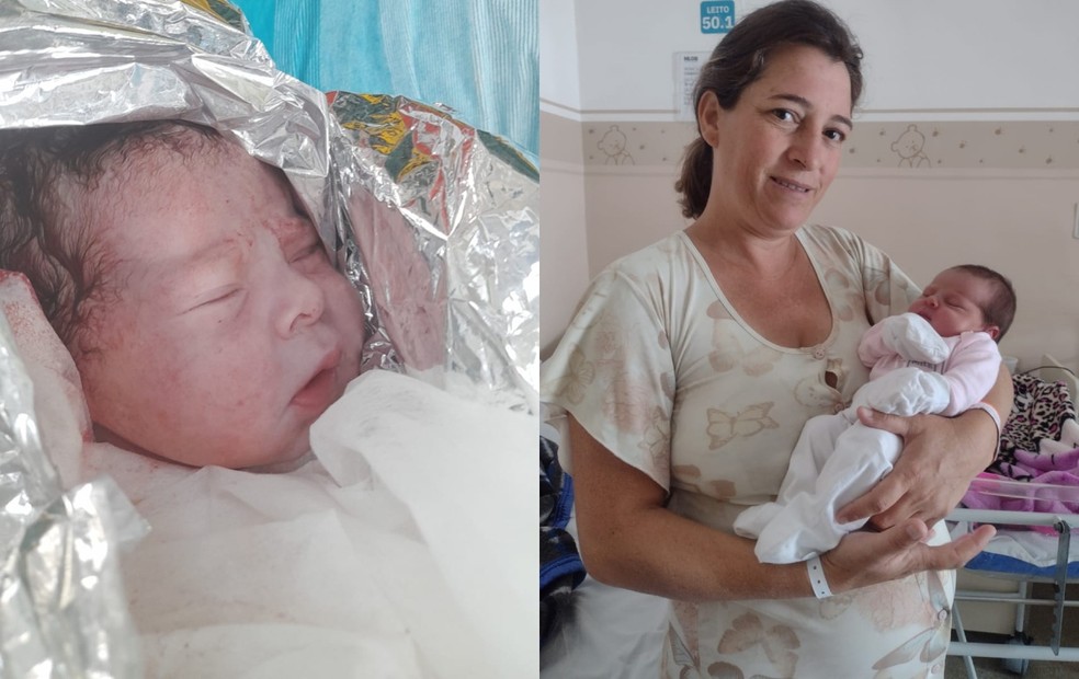 Mãe dá à luz dentro de ambulância do Samu em Sarapuí  — Foto: Arquivo Pessoal 