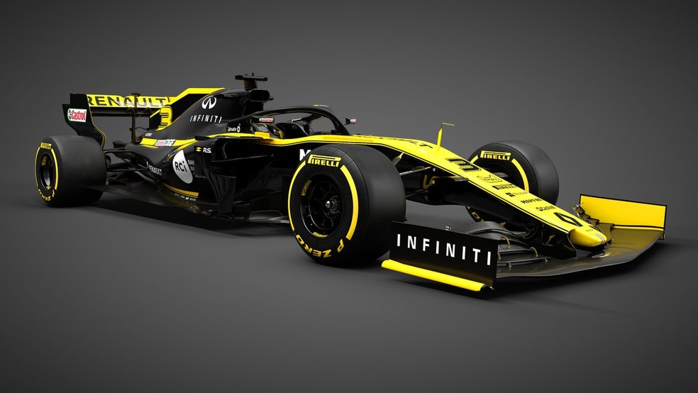 Renault R.S.19 serÃ¡ pilotada por Ricciardo e Hulkenberg â€” Foto: DivulgaÃ§Ã£o