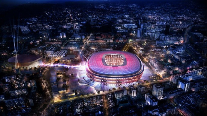 Projeto do novo Camp Nou, estádio do Barcelona (Foto: Reprodução)