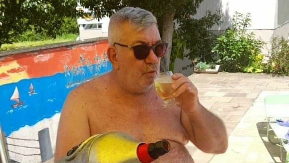 Clelio Augusto Vaz de Araujo apreciador de churrasco, o melhor assador da família — Foto: Arquivo Pessoal