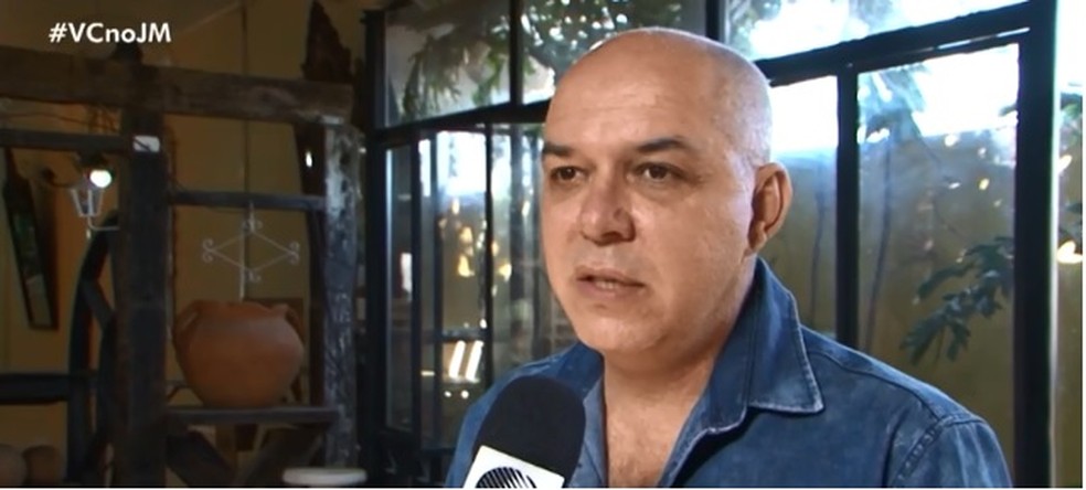 Secretário de Cultura e Turismo de Luís Eduardo Magalhães, na Bahia, Alexandre Vieira — Foto: Reprodução/ TV Bahia