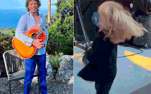 Caçula de Mick Jagger rouba a cena ao dançar como o pai nos bastidores de show