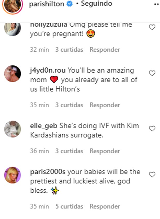 Paris Hilton gera rumores de gravidez ao estrelar ensaio com crianças (Foto: Reprodução/Instagram)