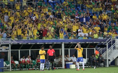 Neymar - Brasil x Bolívia - Arena das Dunas (Foto: Fabiano de Oliveira/Globoesporte.com)