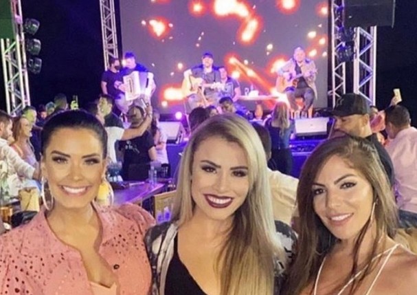 Ivy Moraes e Anamara em festa com show de Bruno (Foto: Reprodução/ Instagram )