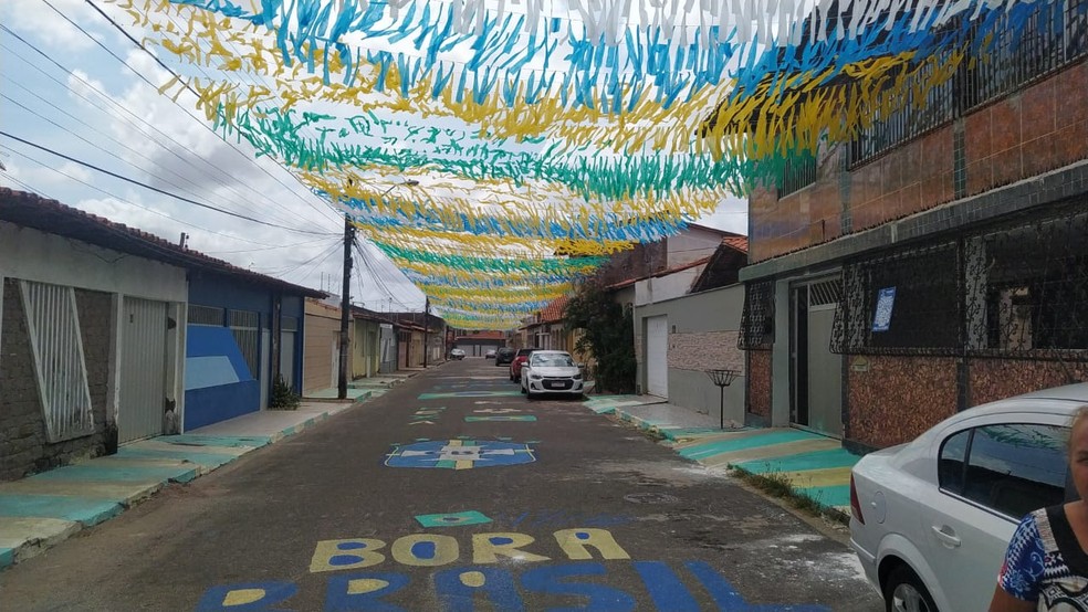 Decoração na Rua Intendente Nuno Pinho — Foto: Arquivo pessoal