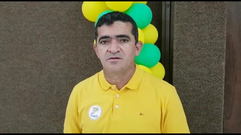 O deputado estadual Elizeu Nascimento, de 44 anos, foi lançado como candidato ao senado na noite dessa quarta-feira (16) pelo Partido Democracia Cristã, em Cuiabá — Foto: Divulgação