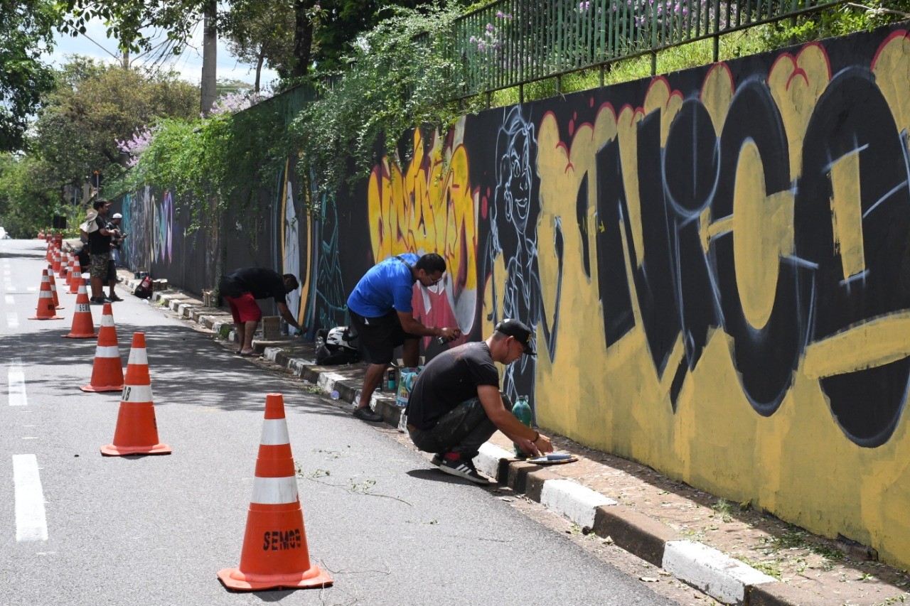 Em celebração do centenário da Semana de Arte Moderna, Presidente Prudente ganha intervenção artística em muro de 100m de comprimento