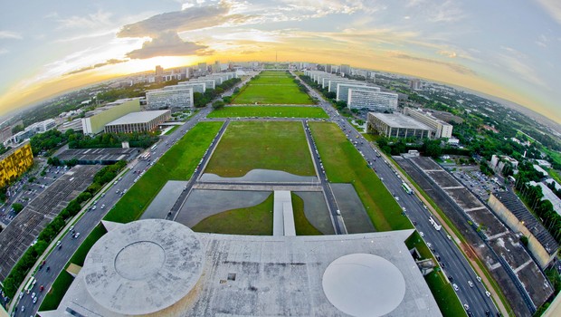 Esplanada dos Ministérios em Brasília, vista do 28° andar do Congresso Nacional ; governo federal ;  (Foto: Ana Volpe/Senado)
