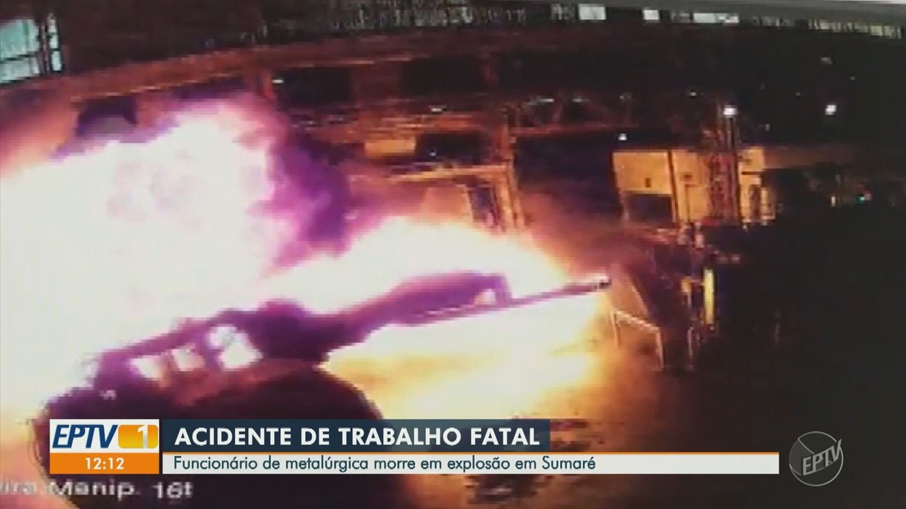 Video Mostra Explosao Que Matou Lider De Producao Em Metalurgica De Sumare Sp Campinas E Regiao G1