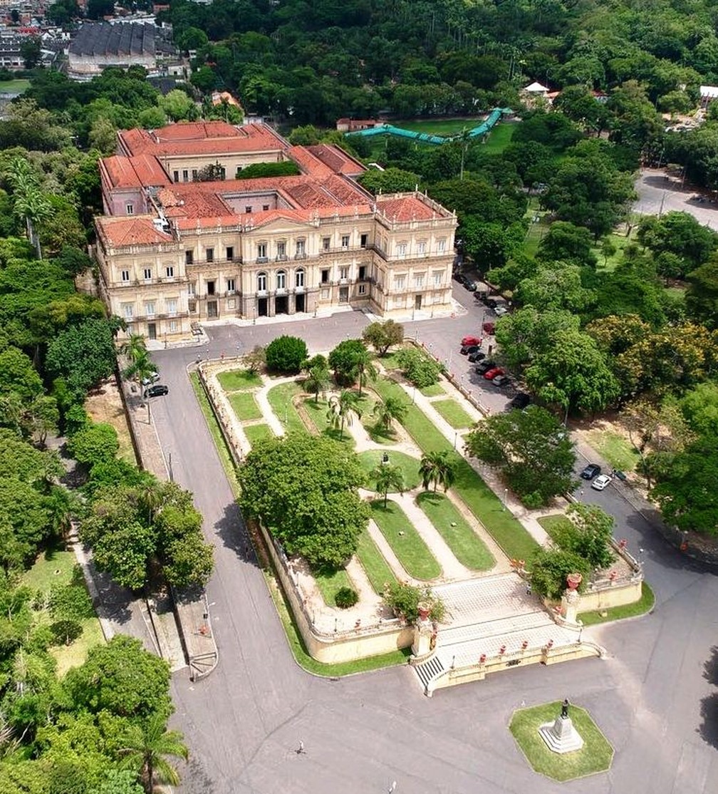 Fachada do Museu Nacional, no Rio de Janeiro (imagem de arquivo). (Foto: Reprodução/ Roberto da Silva/ Museu Nacional)