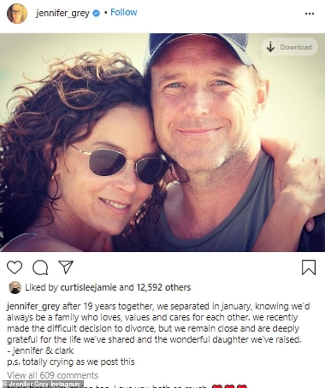 Jennifer Grey e Clark Gregg  (Foto: Reprodução Instagram )