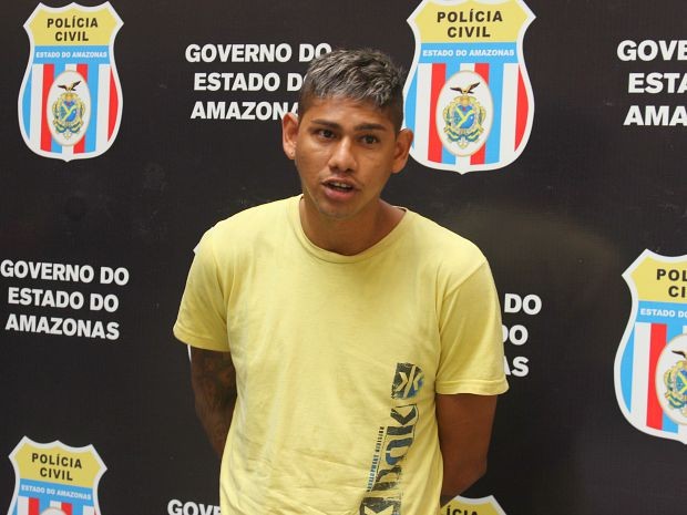 Homem foi preso suspeito de participar no homicídio de um lutador de MMA em fevereiro deste ano (Foto: Luis Henrique de Oliveira/G1 AM)