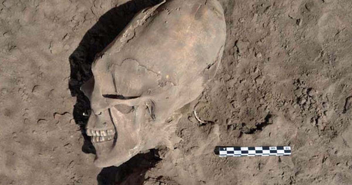 G1 – Hallan cráneos deformes en un cementerio milenario de México