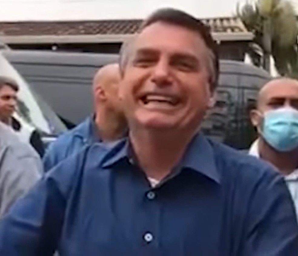 Vídeo do presidente Jair Bolsonaro teve grande repercussão  — Foto: Reprodução/Redes Sociais