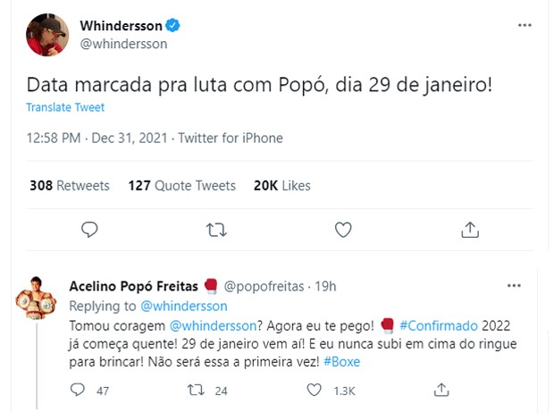 Publicação de Whindersson (Foto: Reprodução/Twitter)