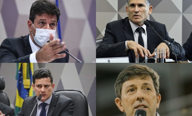 Montagem com fotos de Marcos Oliveira, Geraldo Magela, Edilson Rodrigues/Agência Senado e reprodução do Facebook