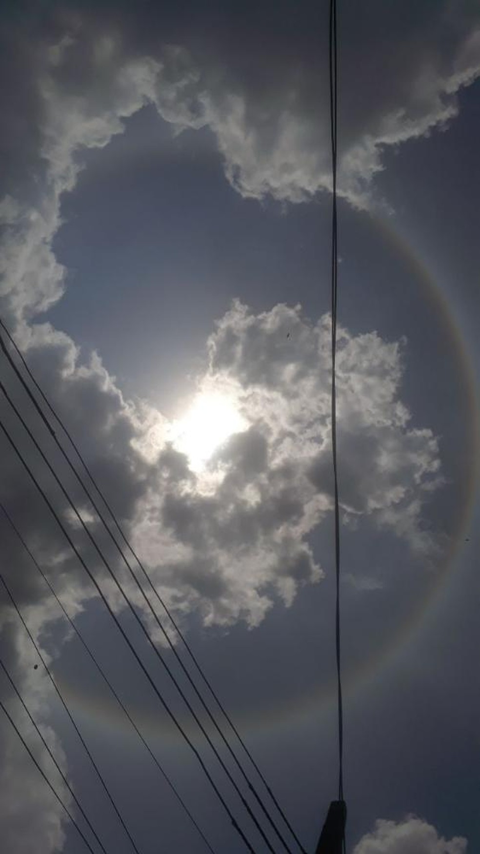 Fenômeno foi visto também no céu de Rio Branco — Foto: Regiane Bezerra/Arquivo pessoal 