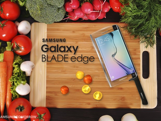 Galaxy Blade Edge:Chef's Edition - novidade de 1º de abril da Samsung  (Foto: Divulgação)