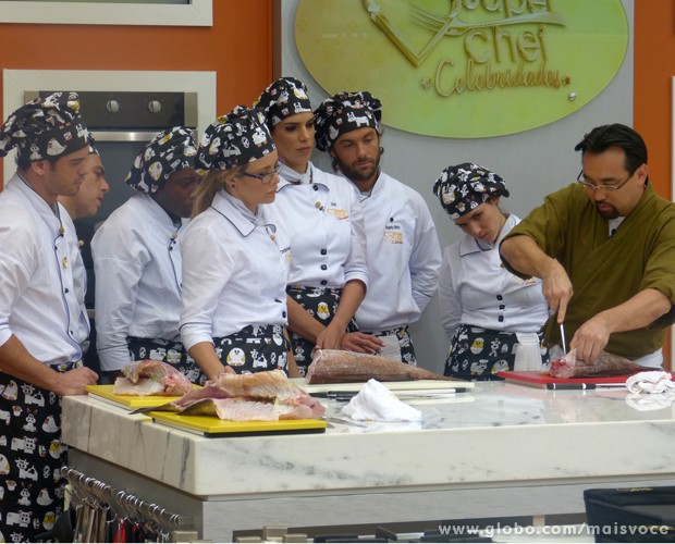 Super Chef Celebridades 2013:  workshop "Arquitetura da Cozinha Japonesa" (Foto: Mais Você / TV Globo)