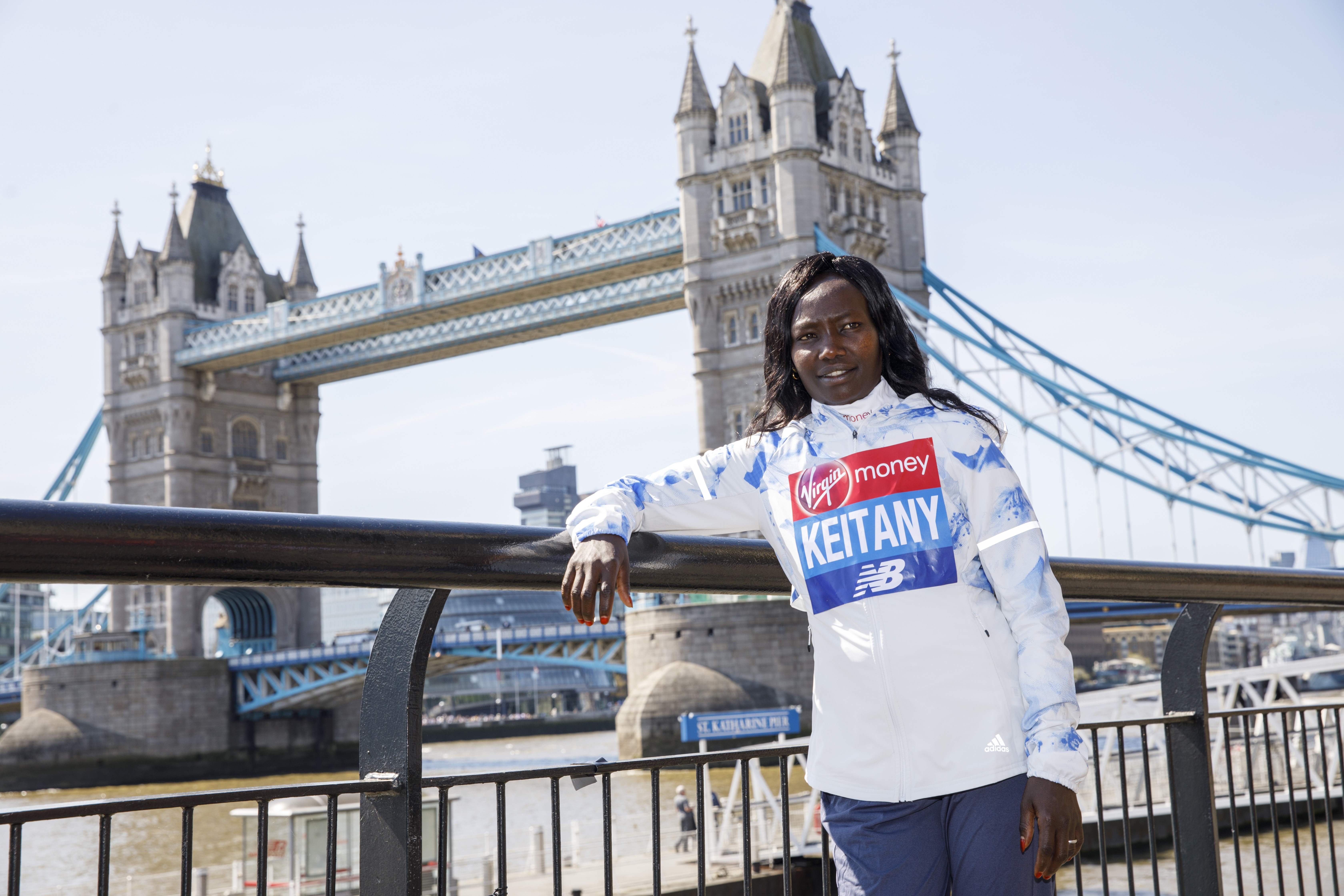 Mary Keitany, posa para a Maratona de Londres:  queniana venceu em 2017 pela terceira vez e bateu o recorde mundial da prova