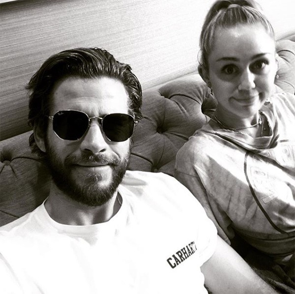 Liam Hemsworth e Miley Cyrus (Foto: Instagram)