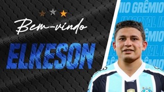 Elkeson, brasileiro naturalizado chinês, foi anunciado oficialmente pelo GrêmioDivulgação