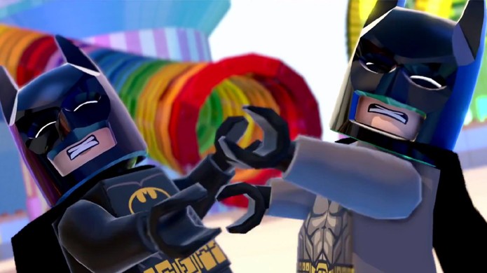 A história de LEGO Dimensions mostra o que acontece quando mundos colidem e Batmans se desentendem (Foto: Reprodução/YouTube)