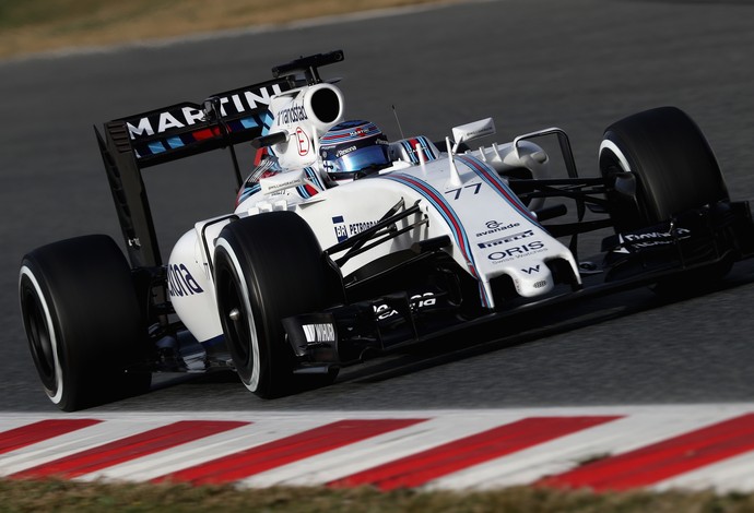 Valtteri Bottas na pré-temporada em Barcelona (Foto: Getty Images)