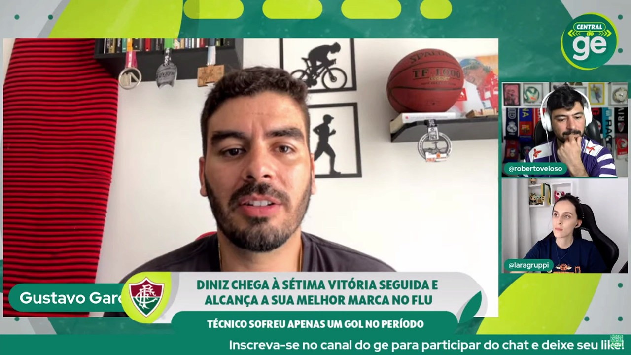 'Não tem treinador tão ousado': Gustavo Garcia analisa aproveitamento de Diniz no Fluminense