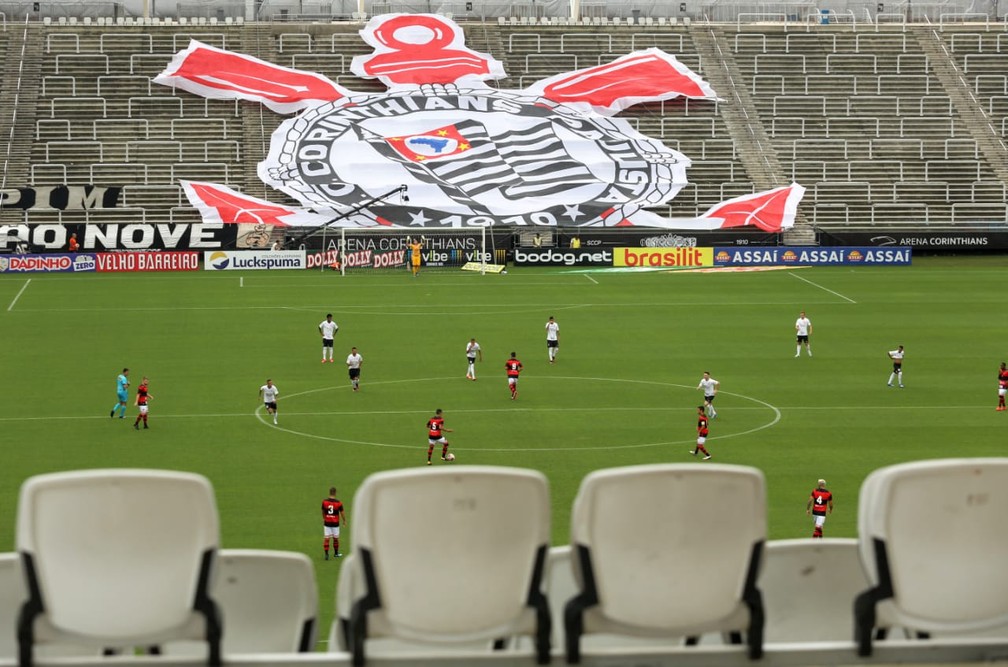 Corinthians e Ituano se enfrentaram em Itaquera já sem público no estádio  — Foto: Agência Corinthians 