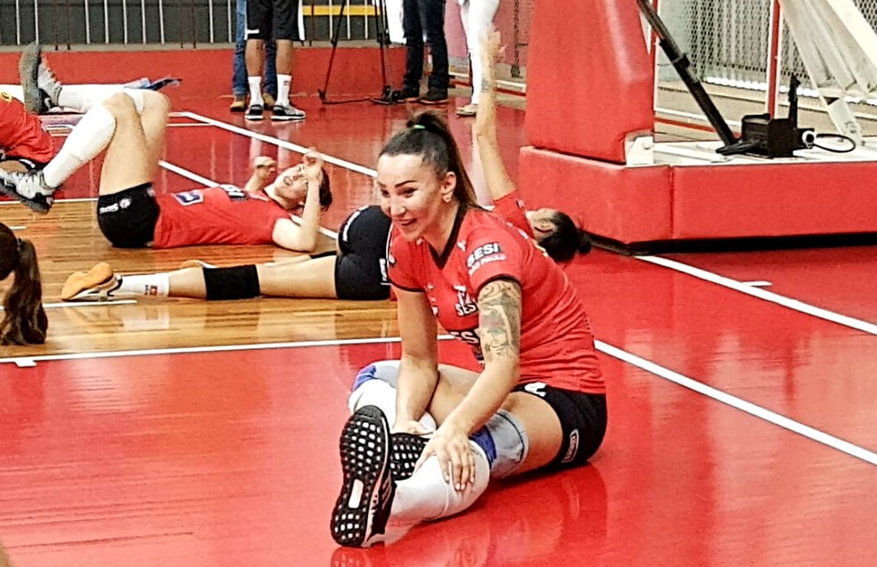 Tifanny Abreu, antiga ponteira do Sesi-Bauru, Superliga Feminina  — Foto: Sérgio Pais