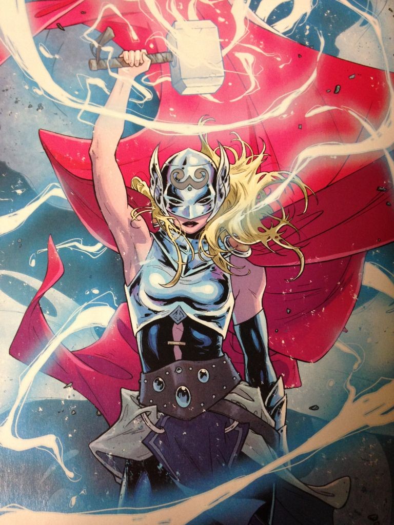 A personagem Jane Foster como a heroína Thor nos quadrinhos da Marvel Comics (Foto: Reprodução)