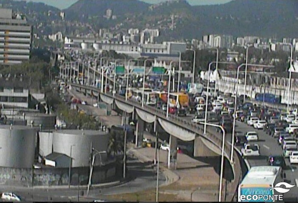Ponte Rio-Niterói (Foto: Reprodução/Centro de Operações)