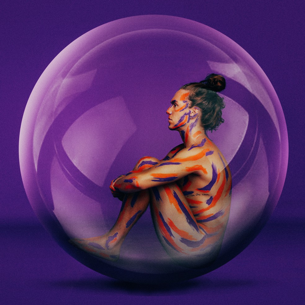 Capa do disco 'A Bolha' de Vitor Kley — Foto: Rodolfo Magalhães/Divulgação