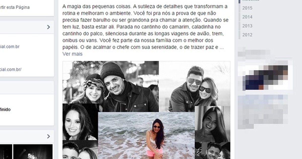 G1 - Equipe faz homenagem à namorada de Cristiano Araújo na web: 'Princesa'  - notícias em Goiás