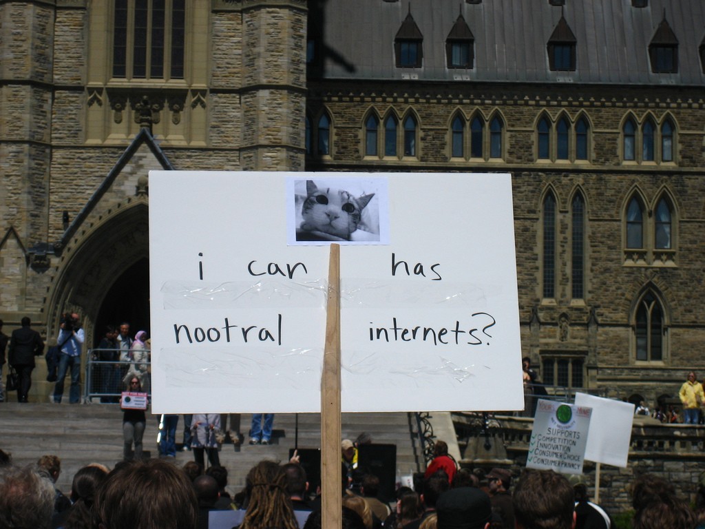 Protesto por neutralidade de rede  (Foto: Alistair/Flickr/Creative Commons)